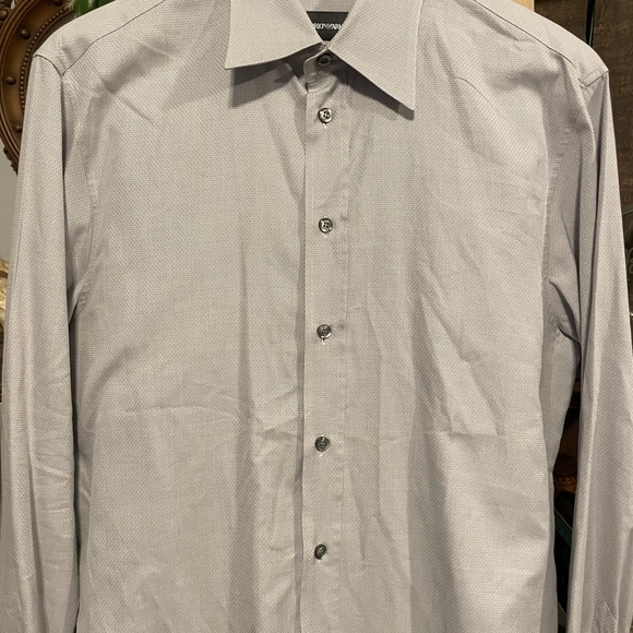 Emporio Armani men’s long sleeve dress shirt. Great condition. Size Large - Picture 5 of 5